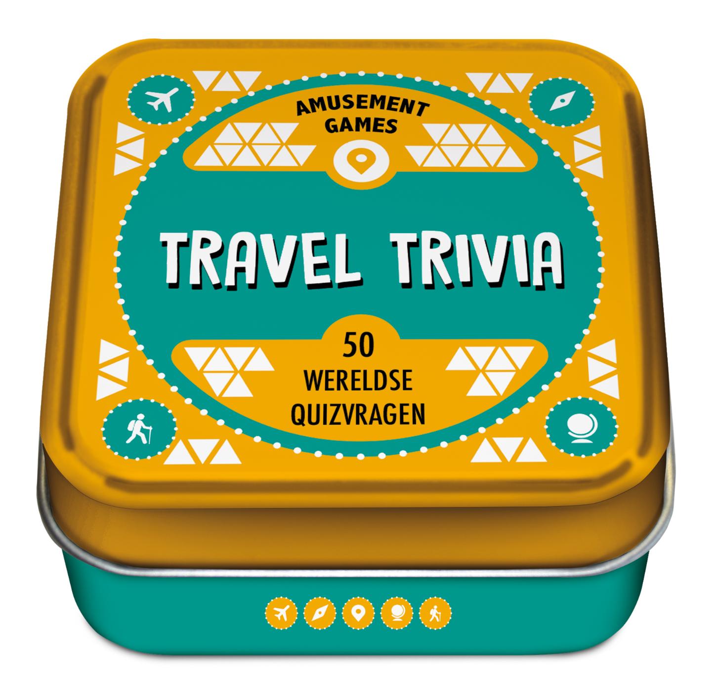 Omslag van Amusement games - Travel trivia