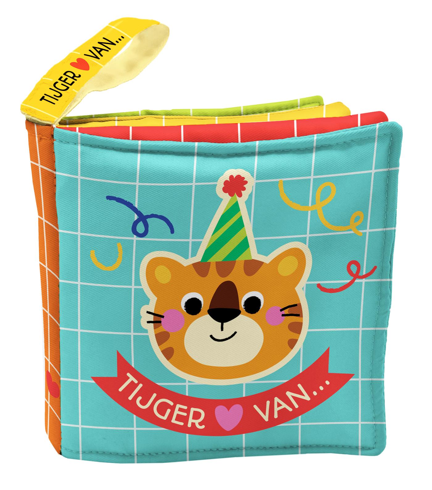 Omslag van Knisperboekje vol liefde - Tijger houdt van feest