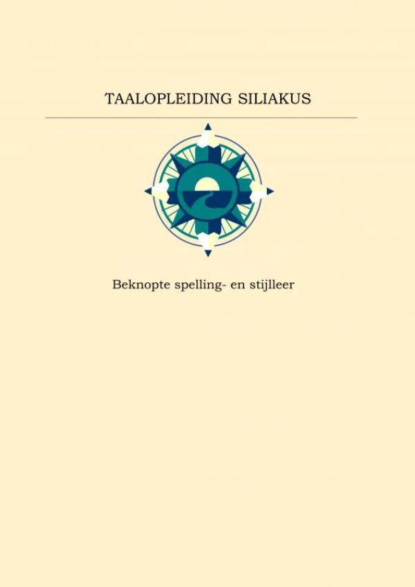 Omslag van Beknopte spelling- en stijlleer