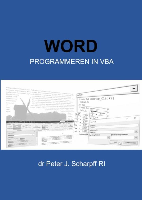 Omslag van Word Programmeren in VBA