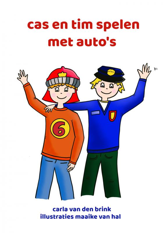 Omslag van cas en tim spelen met auto's