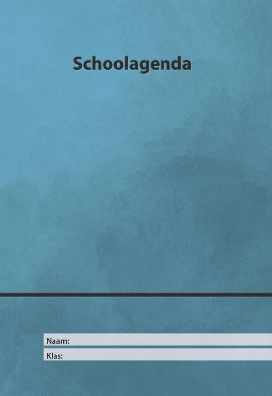Omslag van schoolagenda