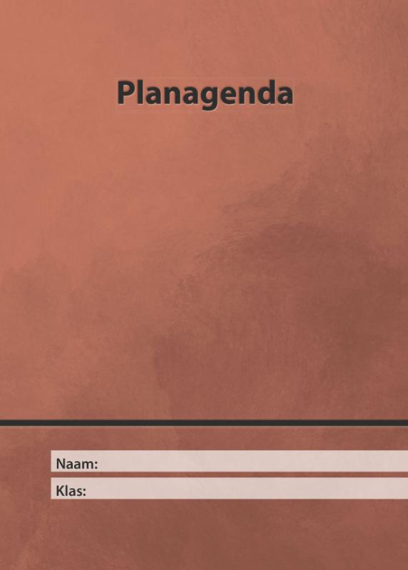 Omslag van planagenda