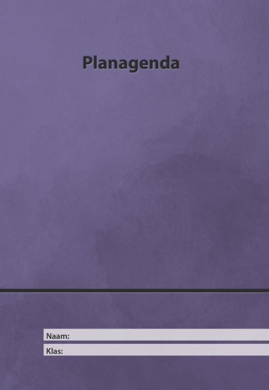 Omslag van planagenda