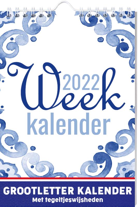 Omslag van Grootletter Tegeltjeswijsheden weekkalender - 2022