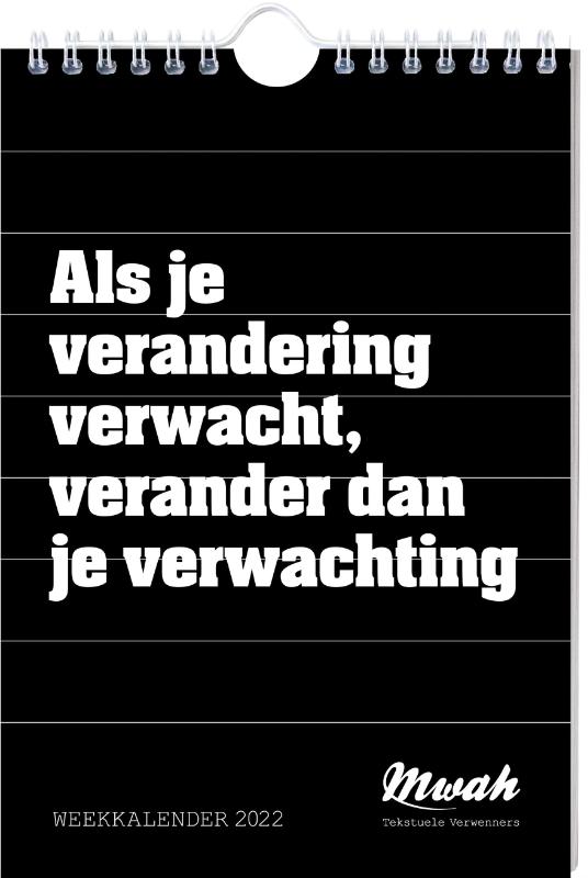 Omslag van Mwah Weekkalender - 2022