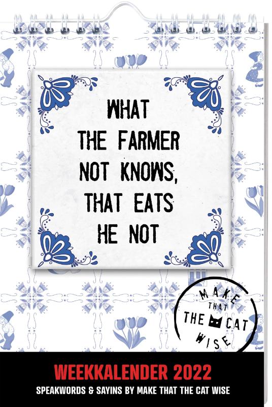 Omslag van Make That The Cat Wise weekkalender- 2022