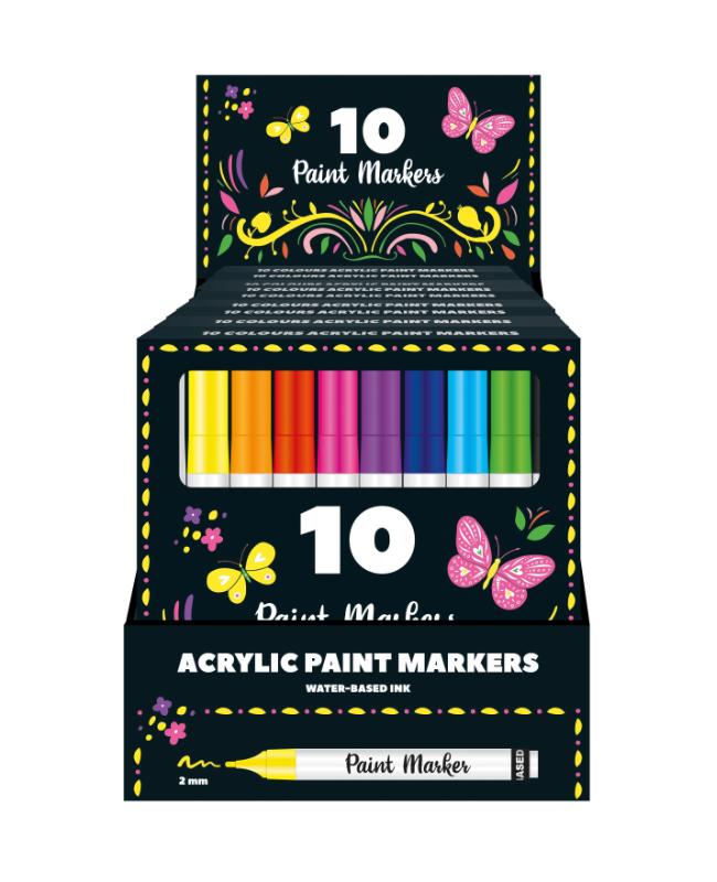 Omslag van Display - 10 sets met 10 Acryl verfstiften
