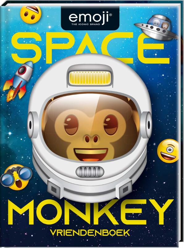 Omslag van Vriendenboek - Emoji Space Monkey