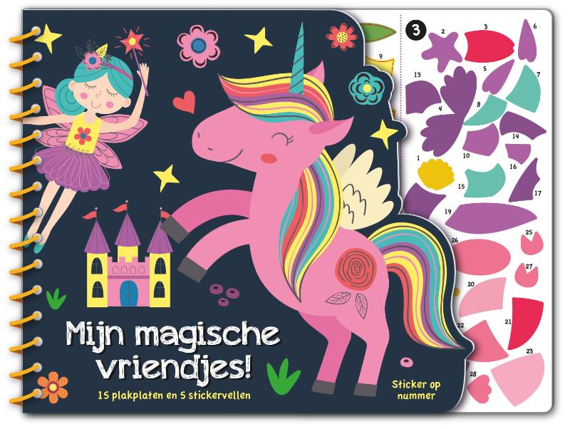 Omslag van Stickeren op nummer - Magische vrienden