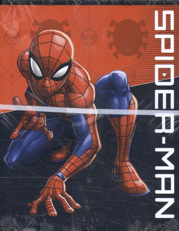 Omslag van Spiderman - Schrift A5 Lijn - set van 5 (3 ex- 2 designs) - 22-23