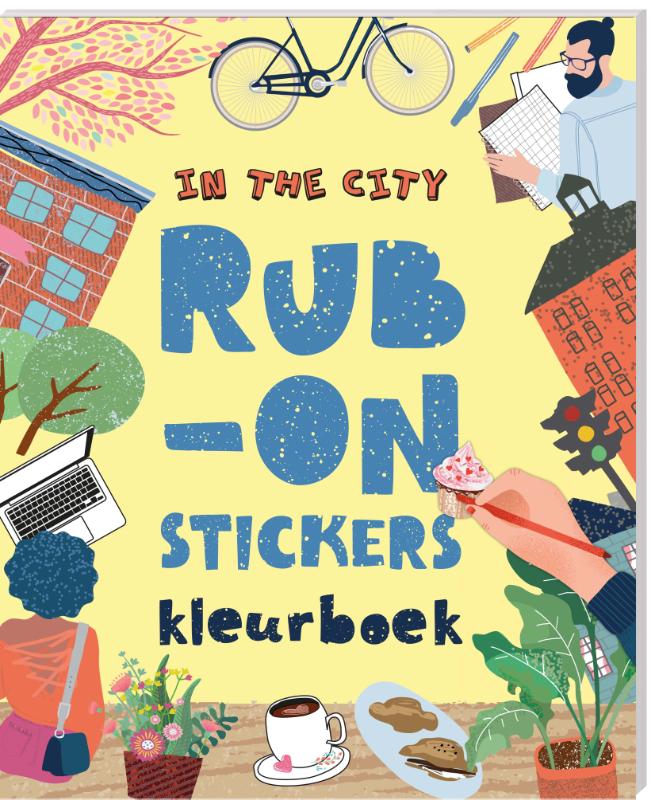 Omslag van Rub-on-stickers Kleurboeken - In the City