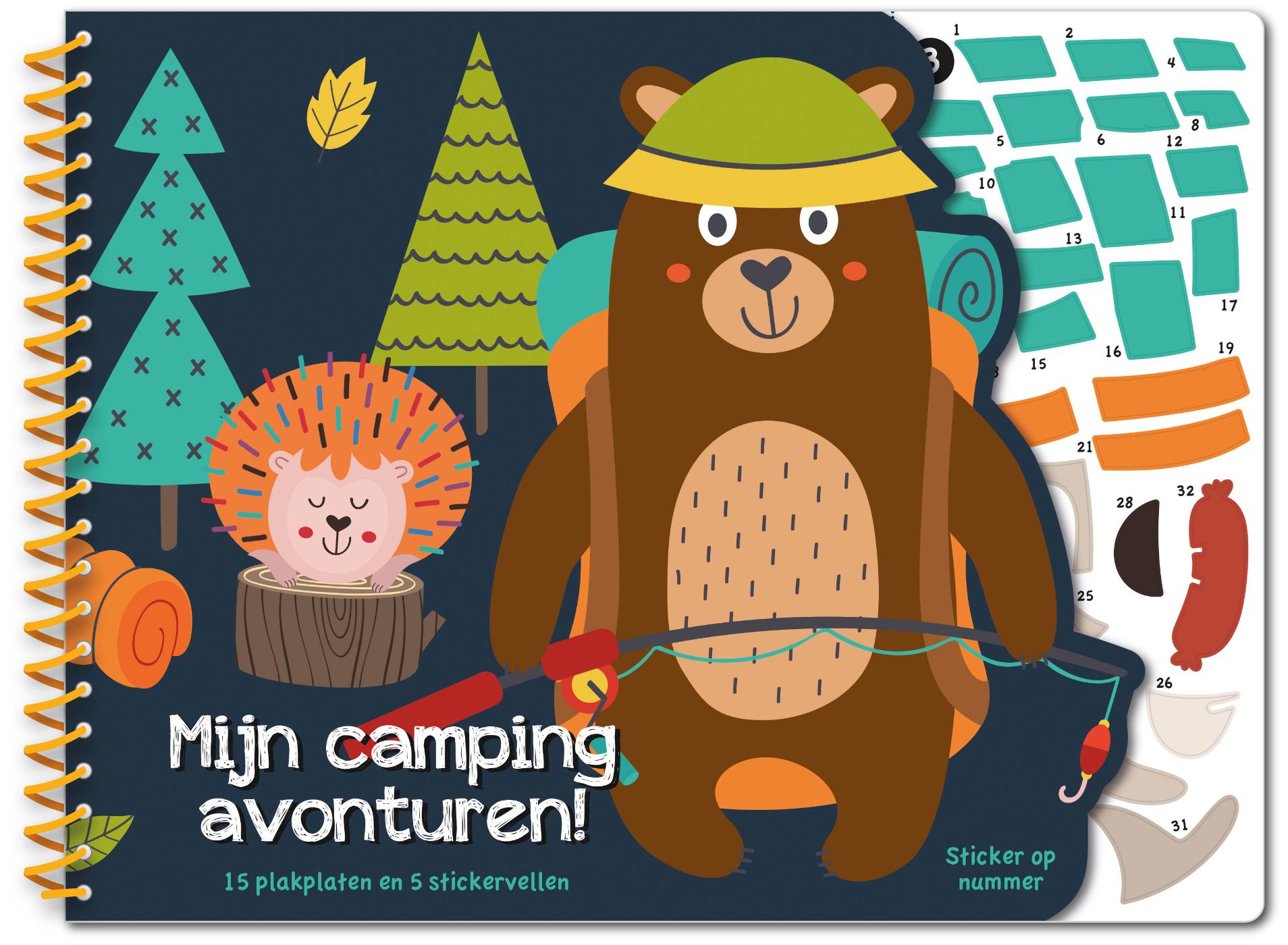 Omslag van Stickeren op nummer - Mijn campingavonturen