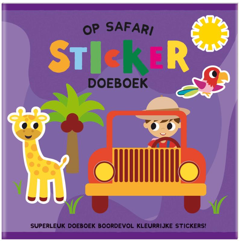 Omslag van Op Safari Sticker Doeboek - (set van 4)