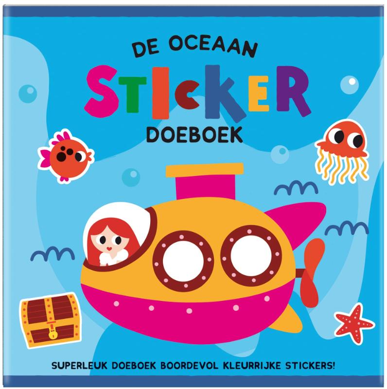 Omslag van De Oceaan Sticker Doeboek - (set van 4)