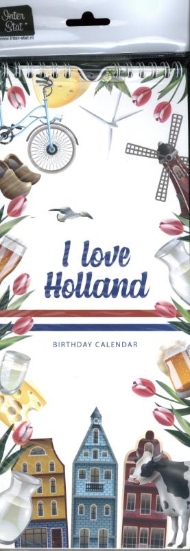 Omslag van Verjaardagskalender - I love Holland - Los