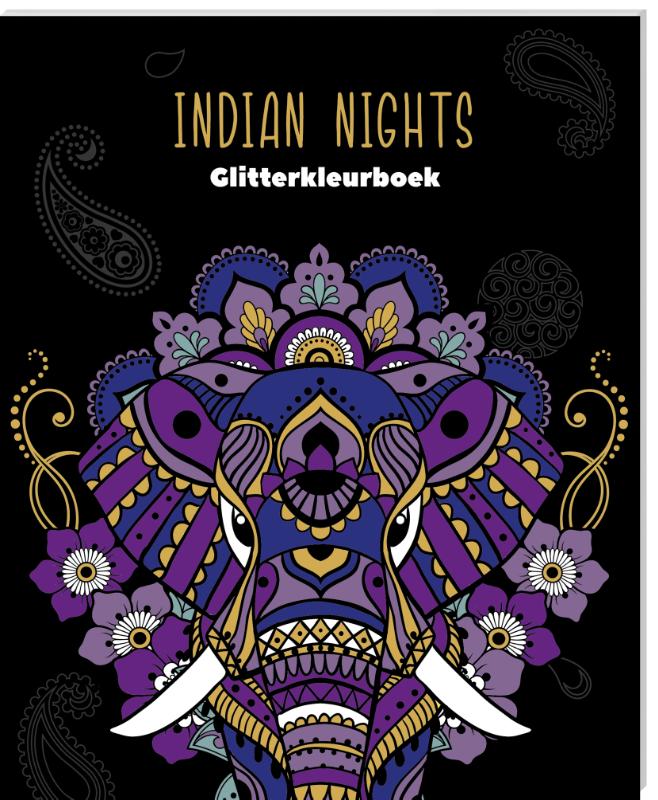 Omslag van Indian Nights Glitterkleurboek