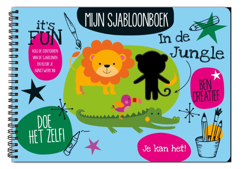 Omslag van Mijn sjabloonboek - In de jungle
