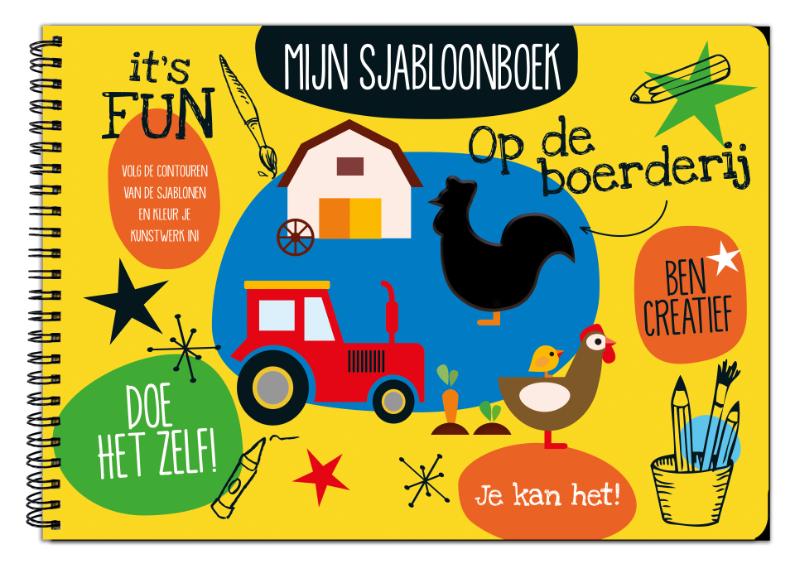 Omslag van Mijn sjabloobboek - Op de boerderij