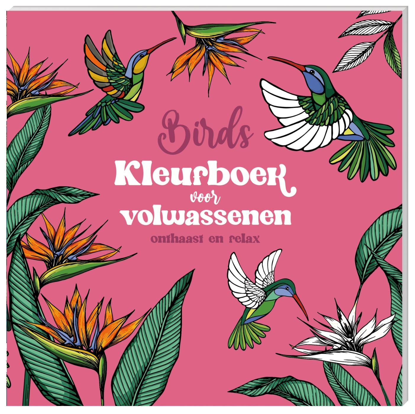 Omslag van Kleurboek voor volwassenen - Birds