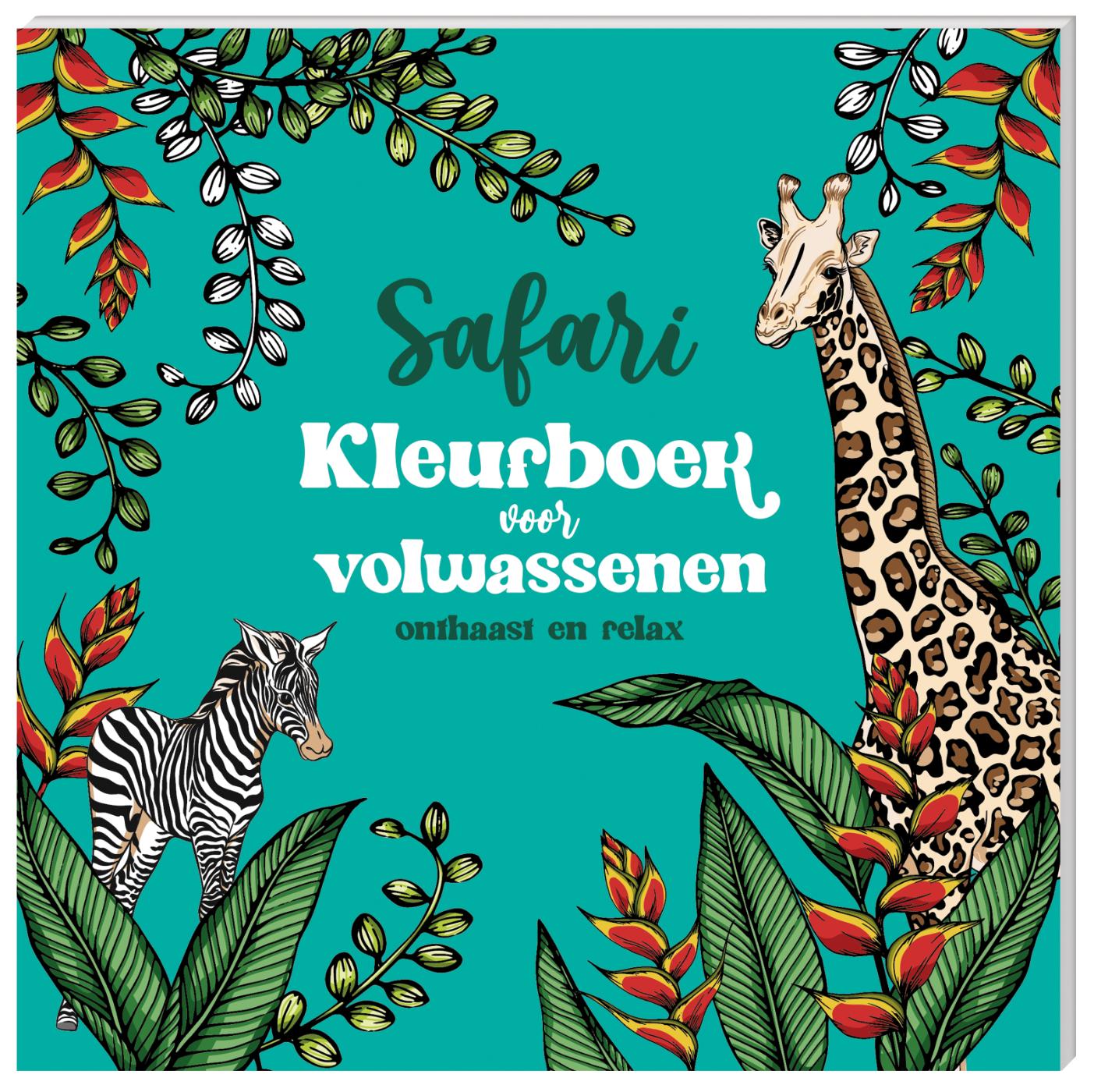Omslag van Kleurboek voor volwassenen - Safari