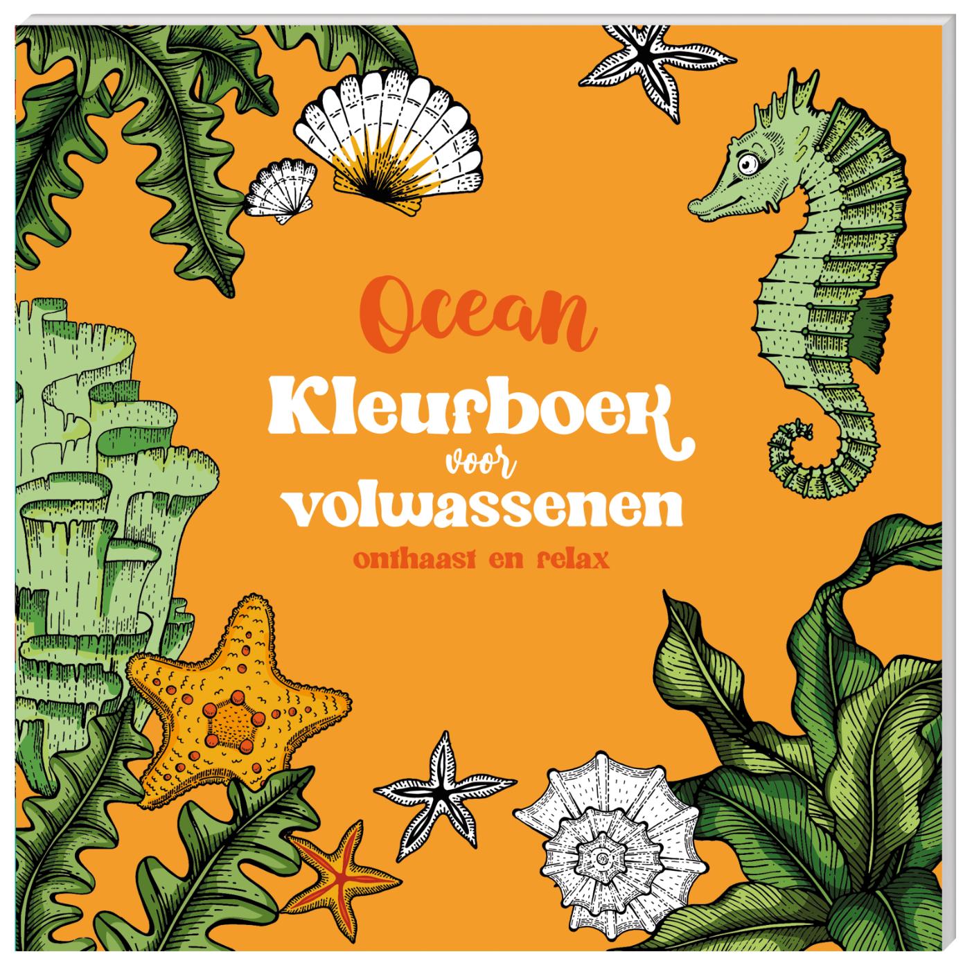 Omslag van Kleurboek voor volwassenen - Ocean