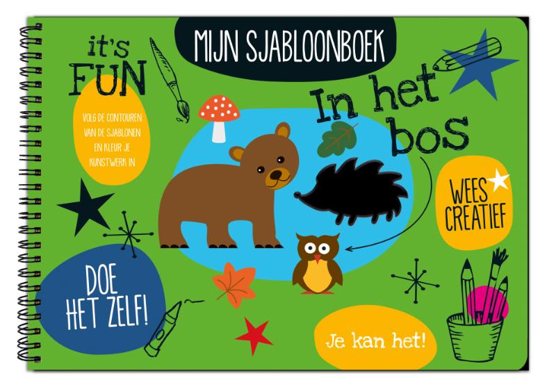 Omslag van Mijn sjabloonboek - In het bos
