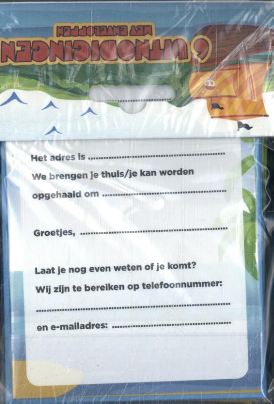 Omslag van Piraten - Uitnodiging PK 943 - set van 6