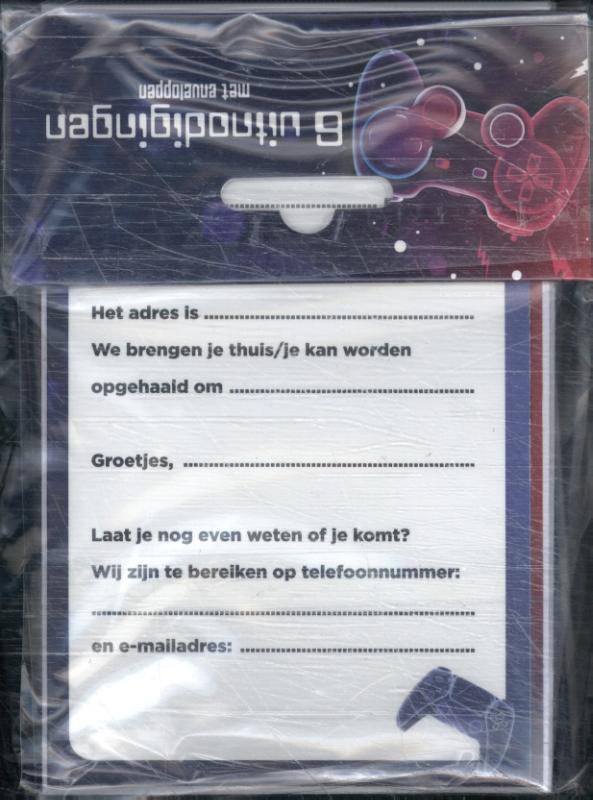 Omslag van Game on - Uitnodiging PK 945 - set van 6