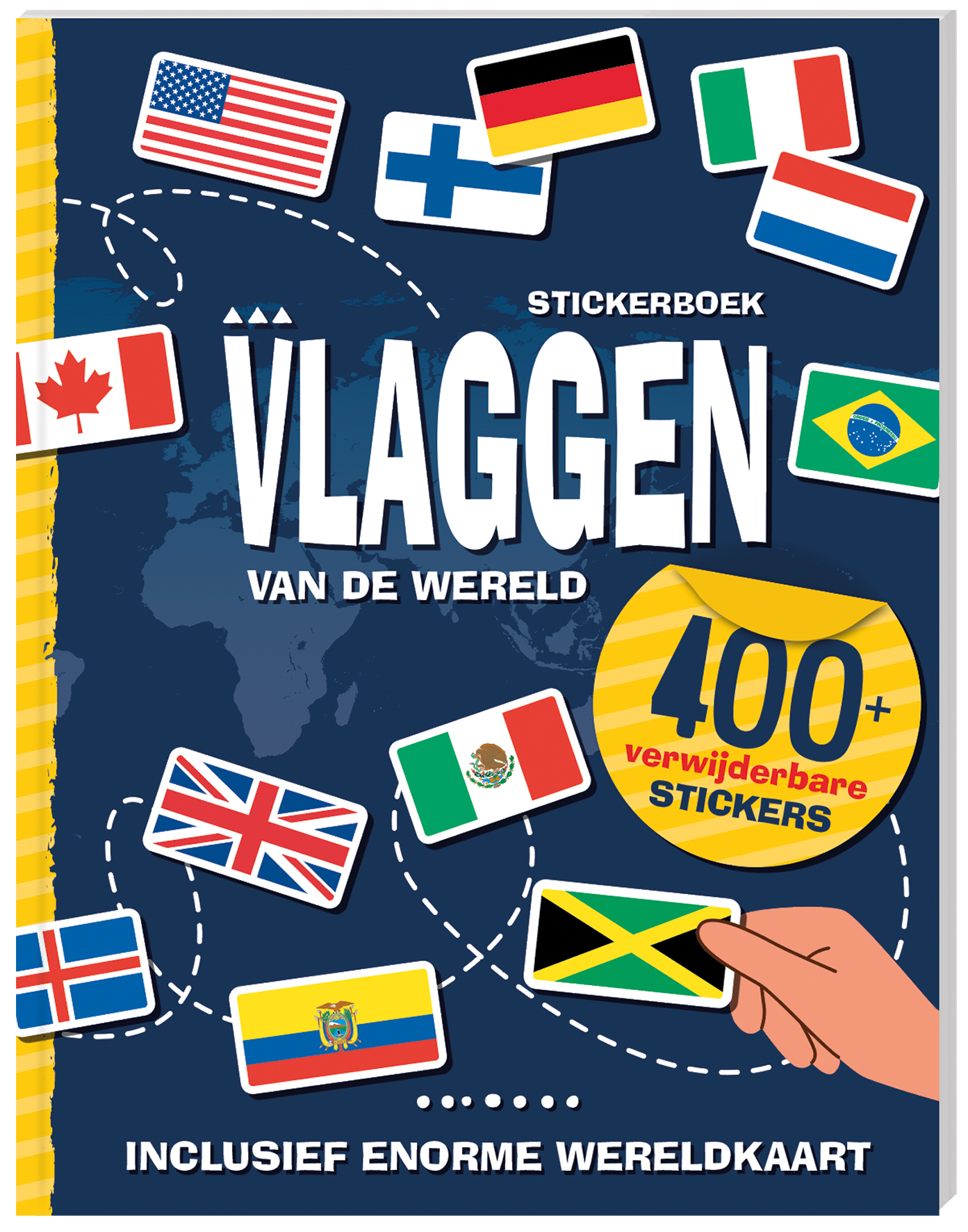 Omslag van Stickerboek Vlaggen van de wereld