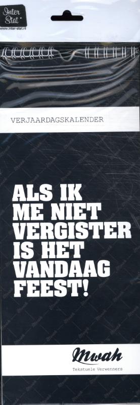 Omslag van Verjaardagskalender Mwah