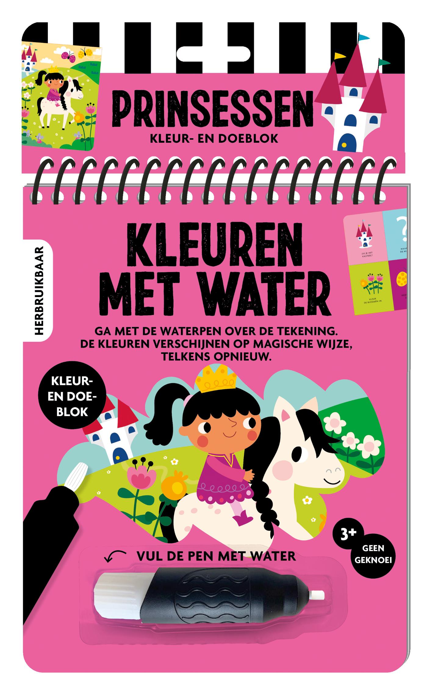 Omslag van Kleuren met water - Prinsessen