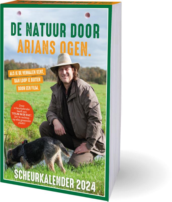Omslag van Arjan Postma Natuur-scheurkalender - 2024