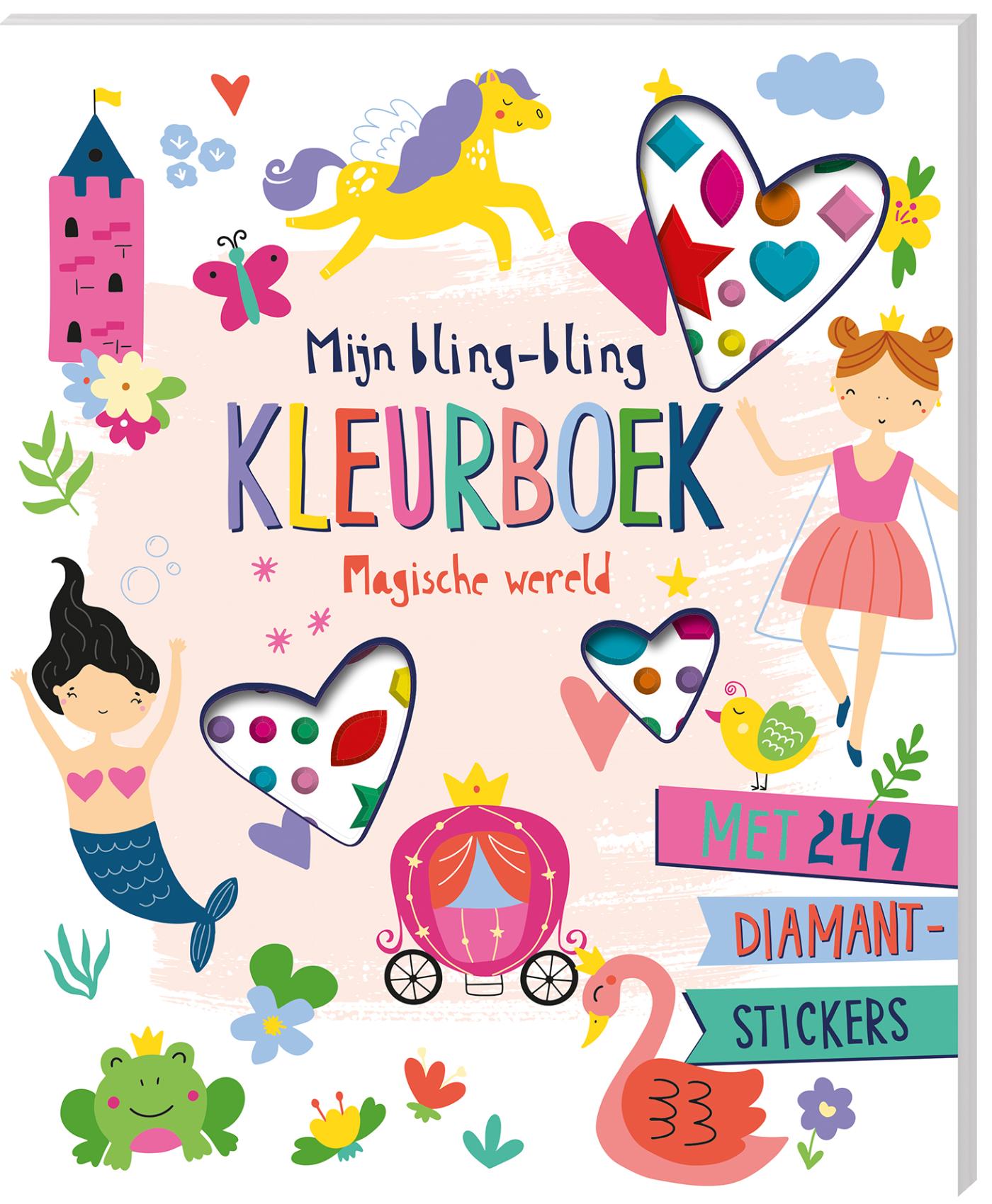 Omslag van Mijn bling-bling kleurboek - Magische wereld