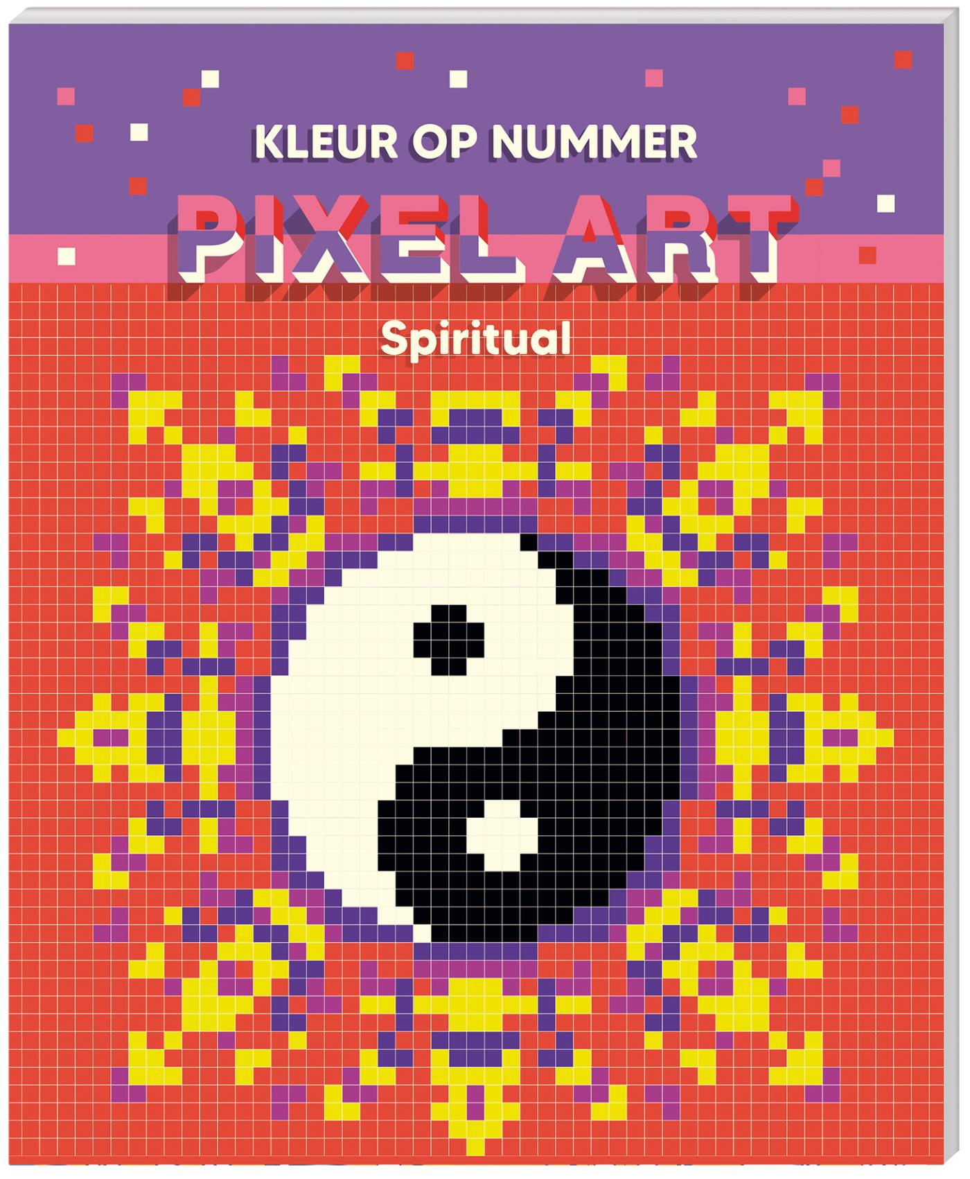 Omslag van Kleuren op nummer - Pixel art - Spiritual