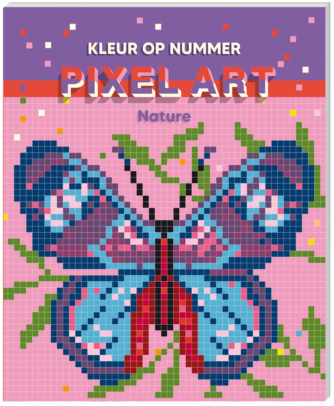 Omslag van Kleuren op nummer - Pixel art - Nature