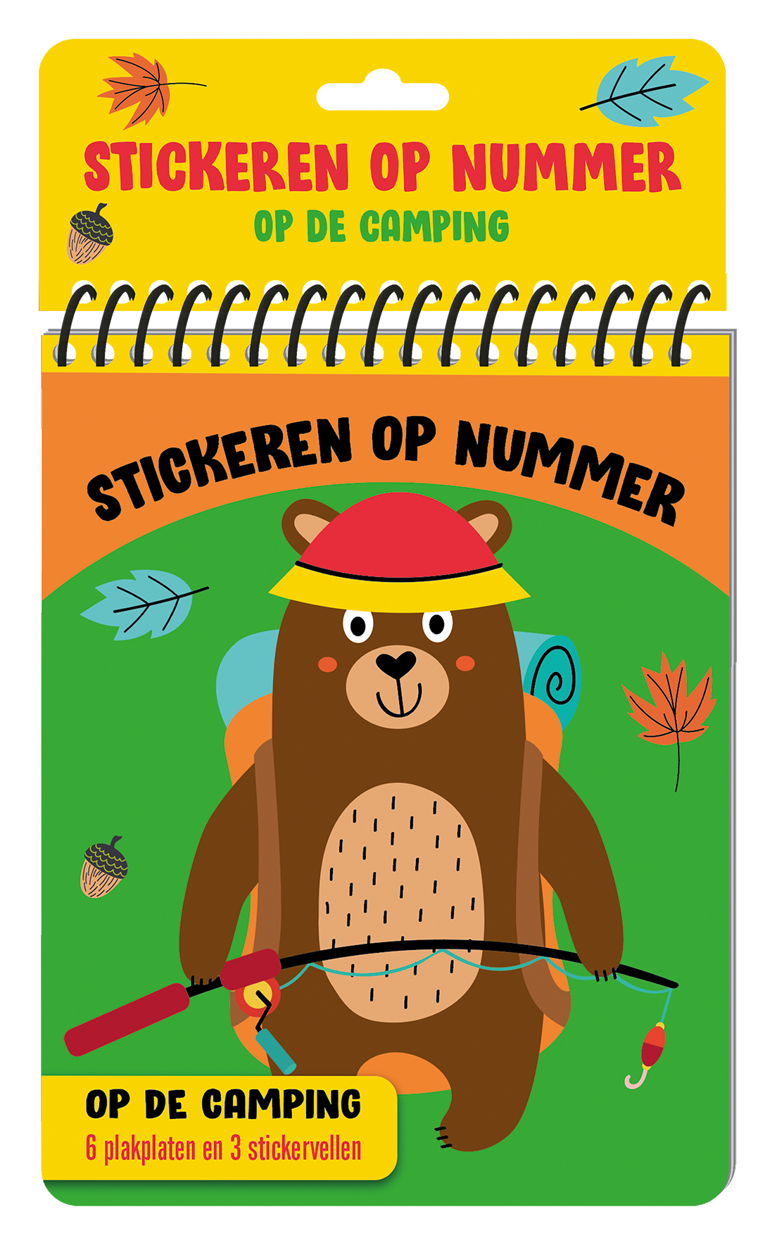 Omslag van Stickeren op nummer - Op de Camping