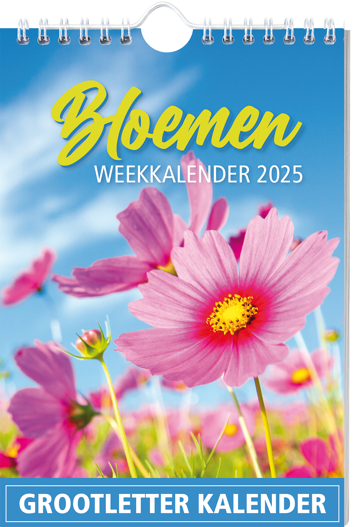 Omslag van Grootletter Bloemen weekkalender - 2025