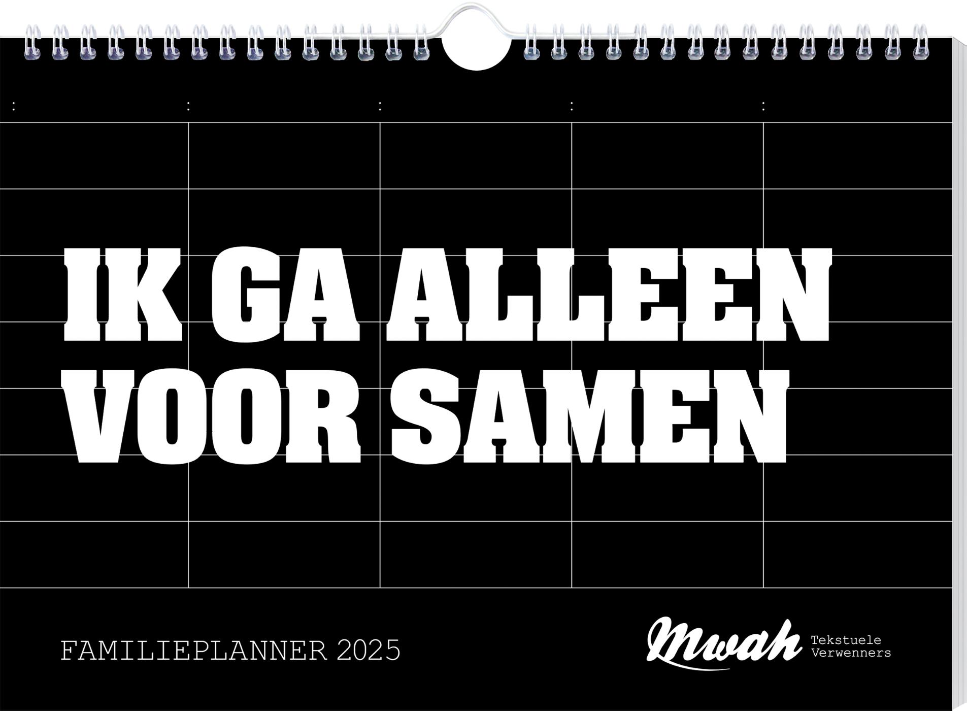 Omslag van Mwah familieplanner - 2025