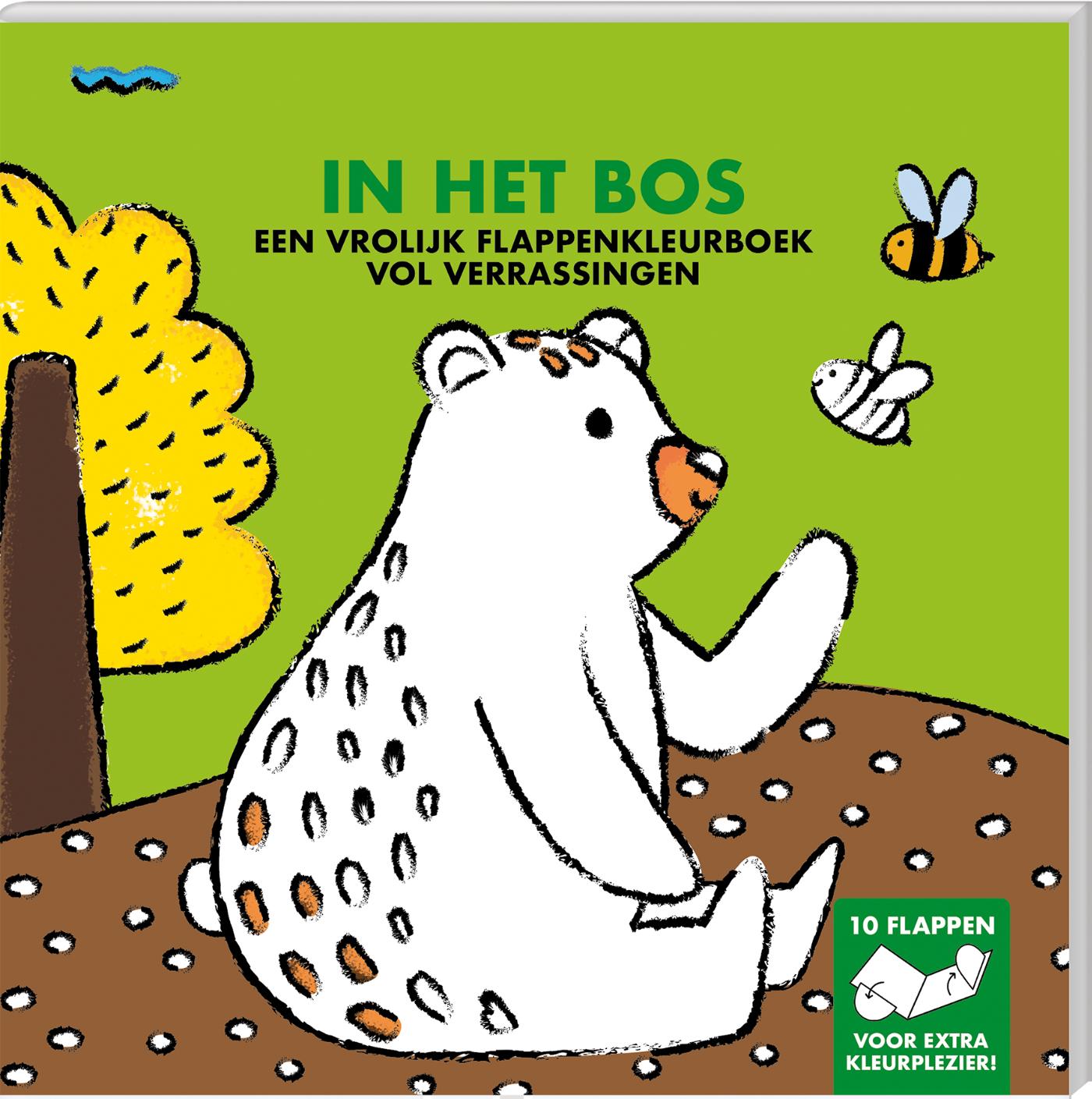 Omslag van Flappenkleurboek - In het bos