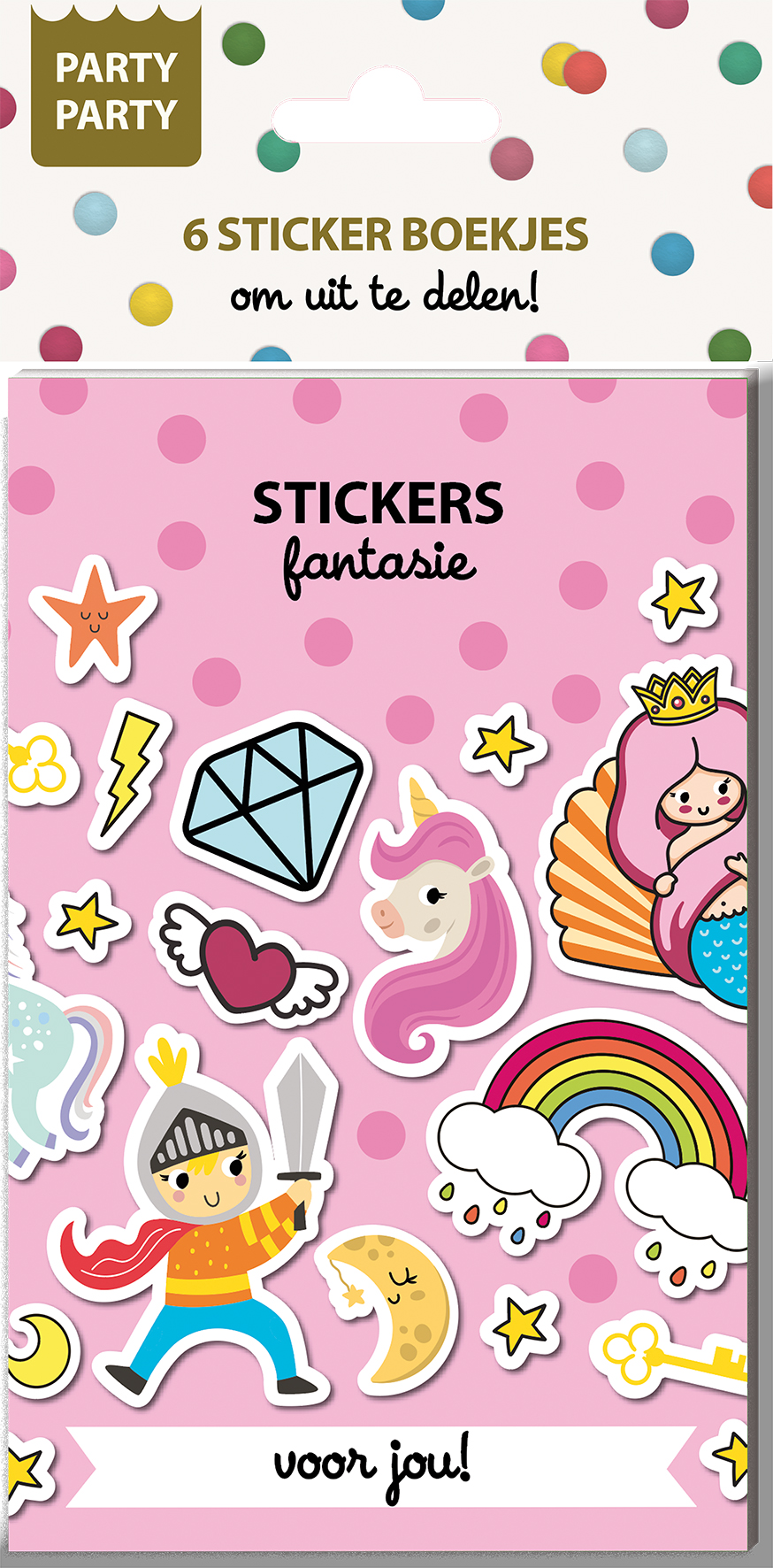 Omslag van Party Party 6 Sticker boekjes - Fantasie