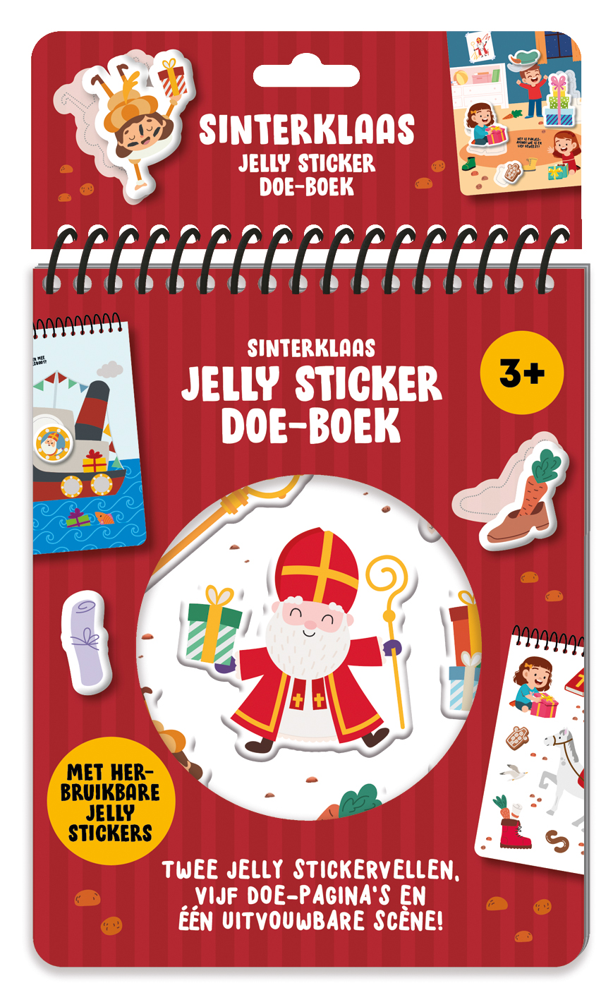 Omslag van Sinterklaas Jelly stickerboek doeboek