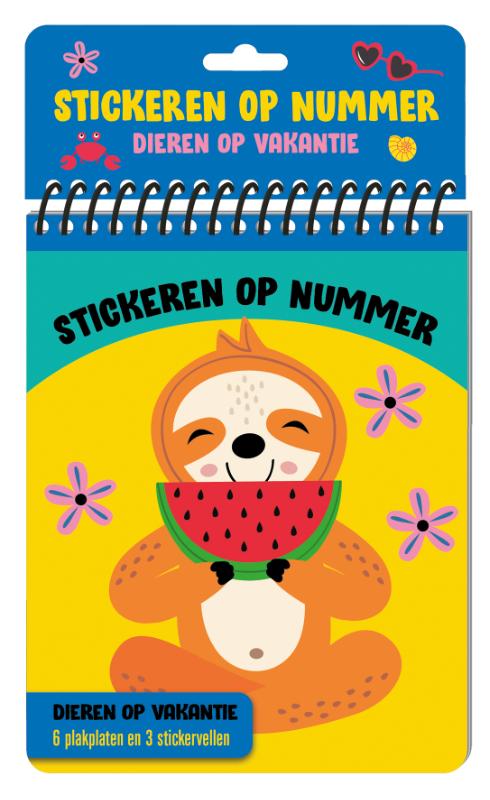 Omslag van Stickeren op nummer - Dieren op vakantie