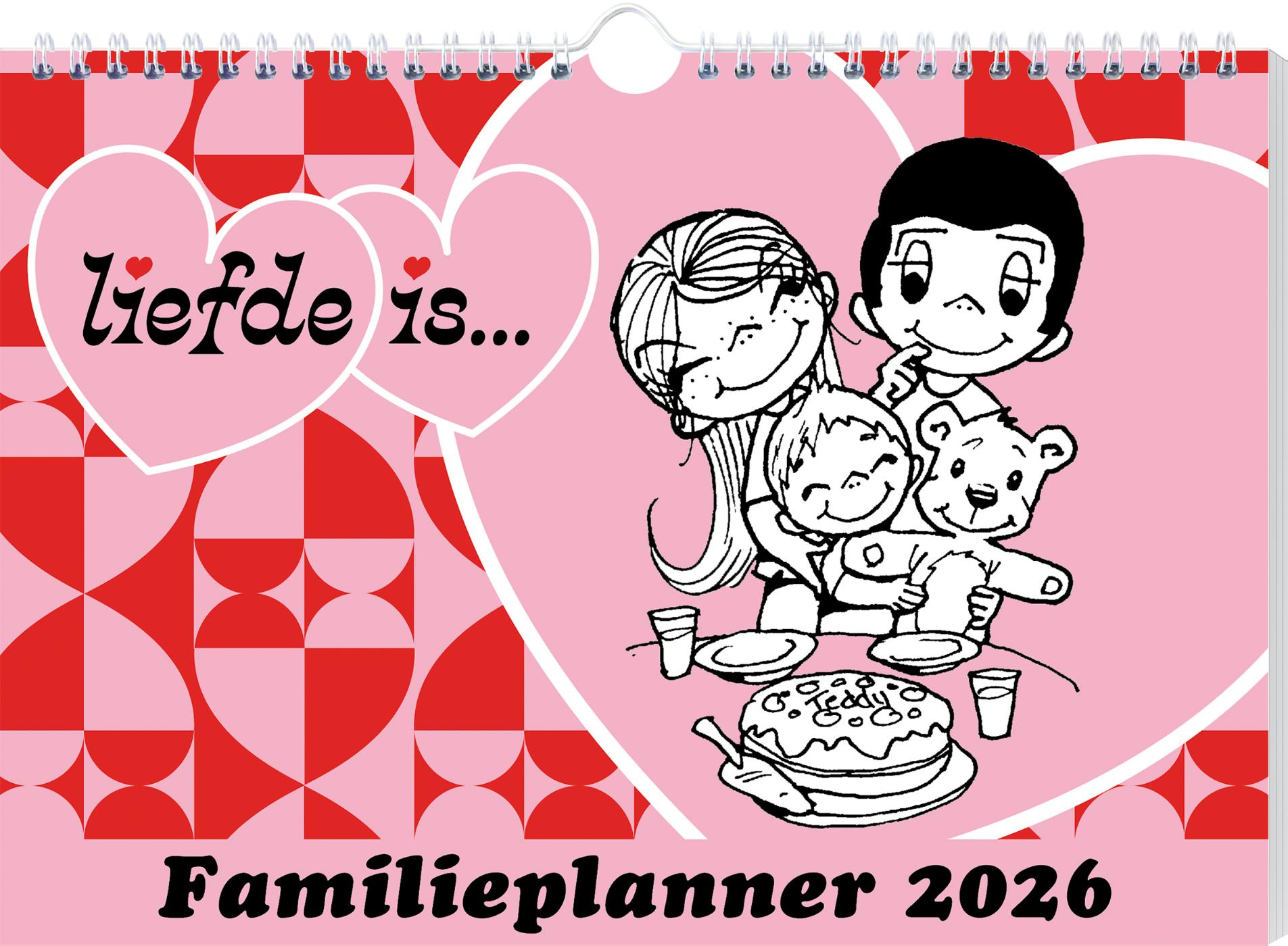 Omslag van Liefde is… familieplanner - 2026