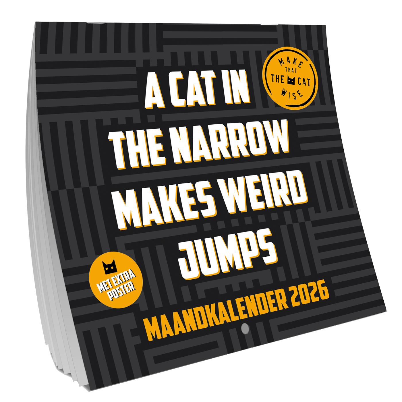 Omslag van Make that the cat wise Amerikaanse kalender - 2026