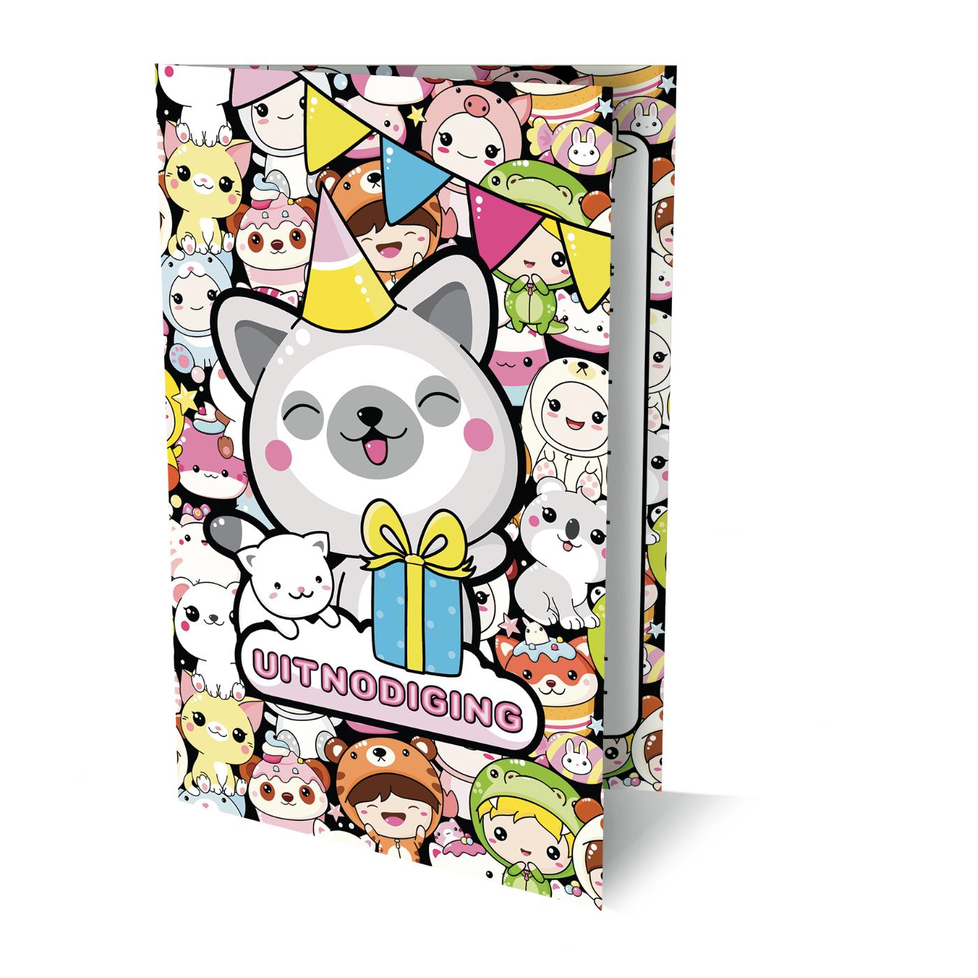 Omslag van Uitnodigingen Kawaii 1 PK 952 / set van 6