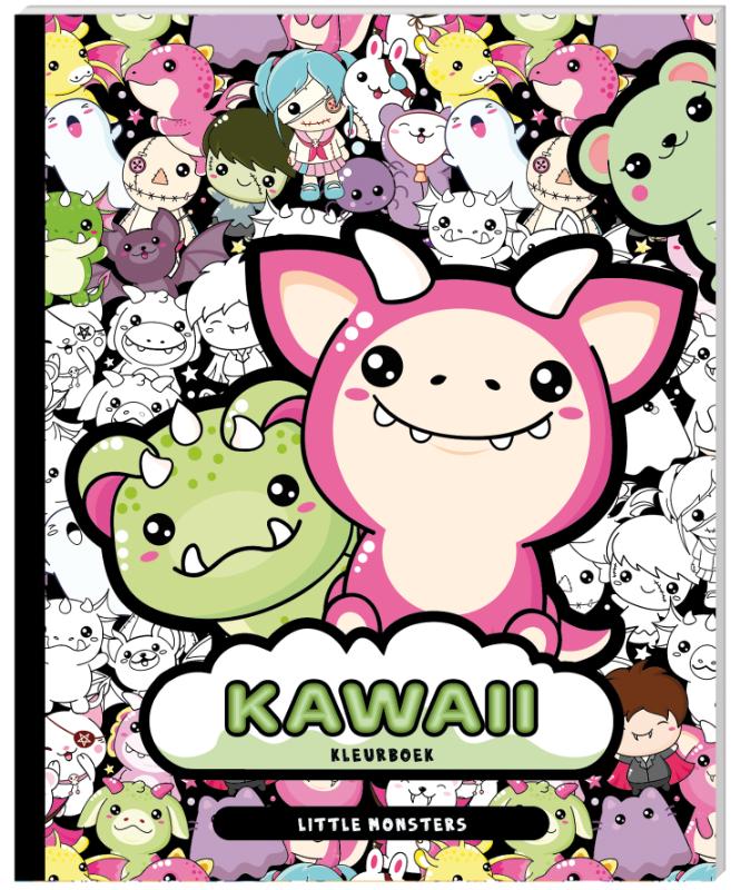Omslag van Kawaii kleurboek - Little Monsters