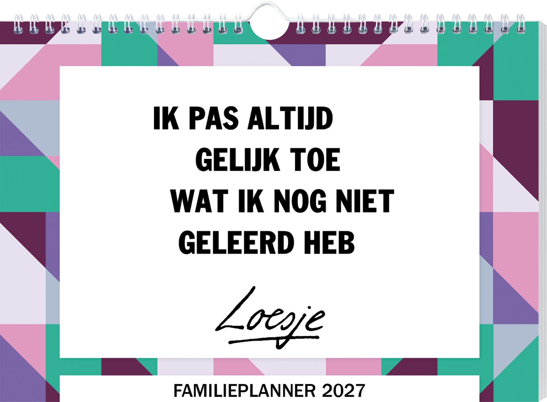 Omslag van Loesje familieplanner - 2027