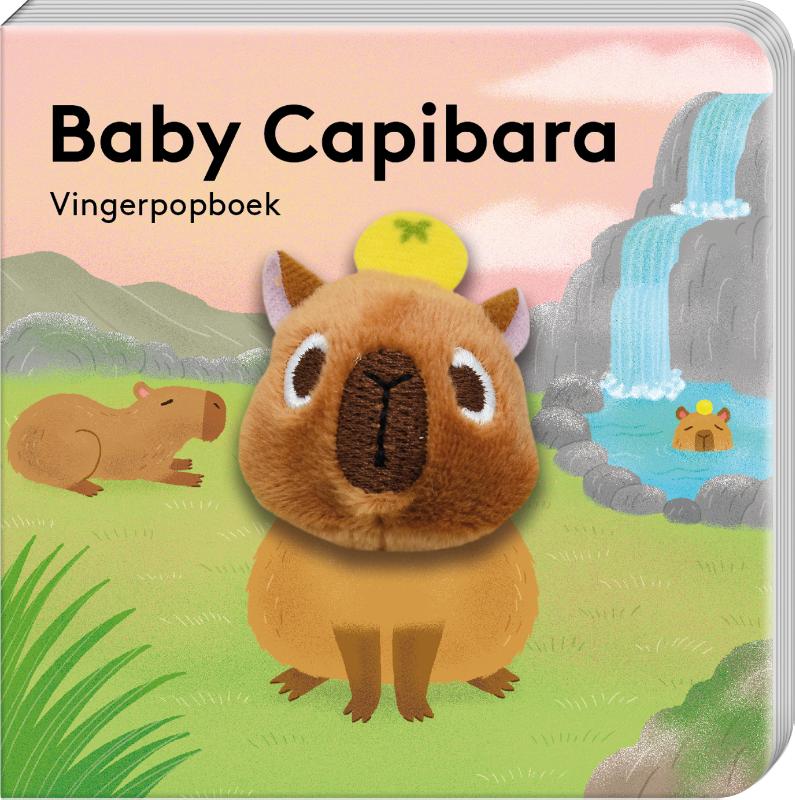 Omslag van Vingerpopboekje Baby Capibara
