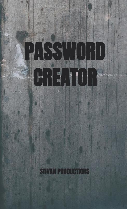 Omslag van Password Creator